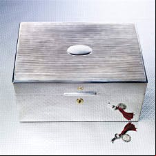Daniel Marshall Sterling Silver Humidor
