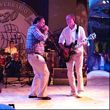 Jim Belushi onstage at Habanos festival.