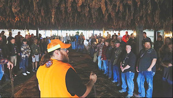 Drew spoke about the Barn Smoker and ing the Cigars for Warriors charity.